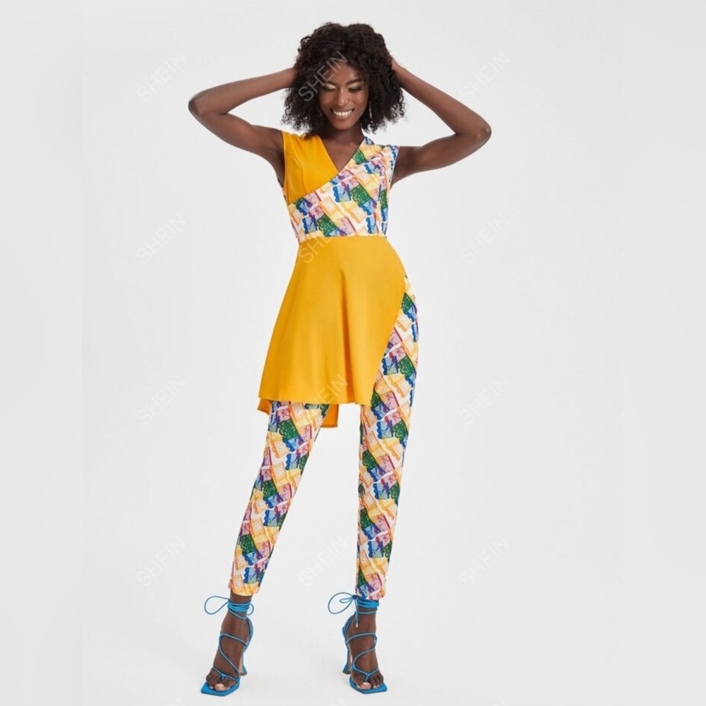 Unique colorful Jumpsuit size Small